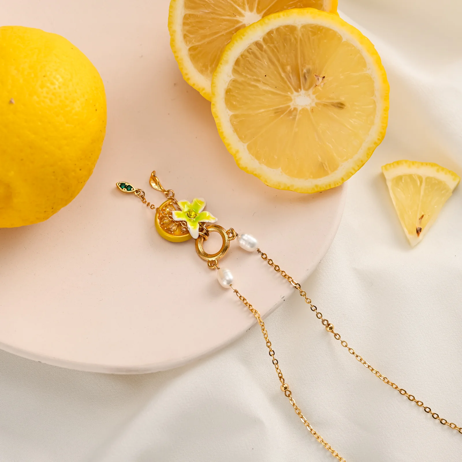 Lemon Flower Necklace - Image 9