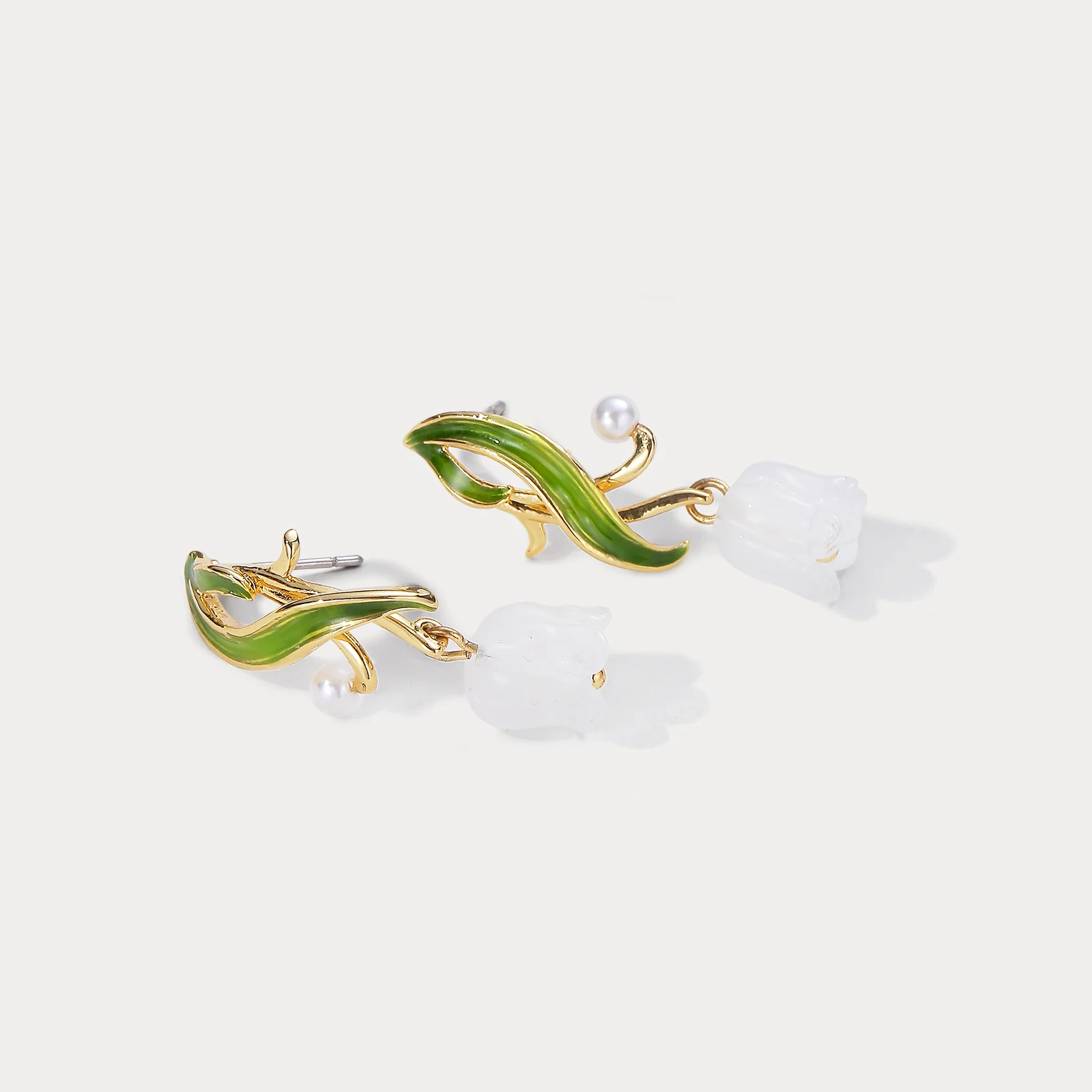 Lily of The Valley Drop Earrings - Image 11