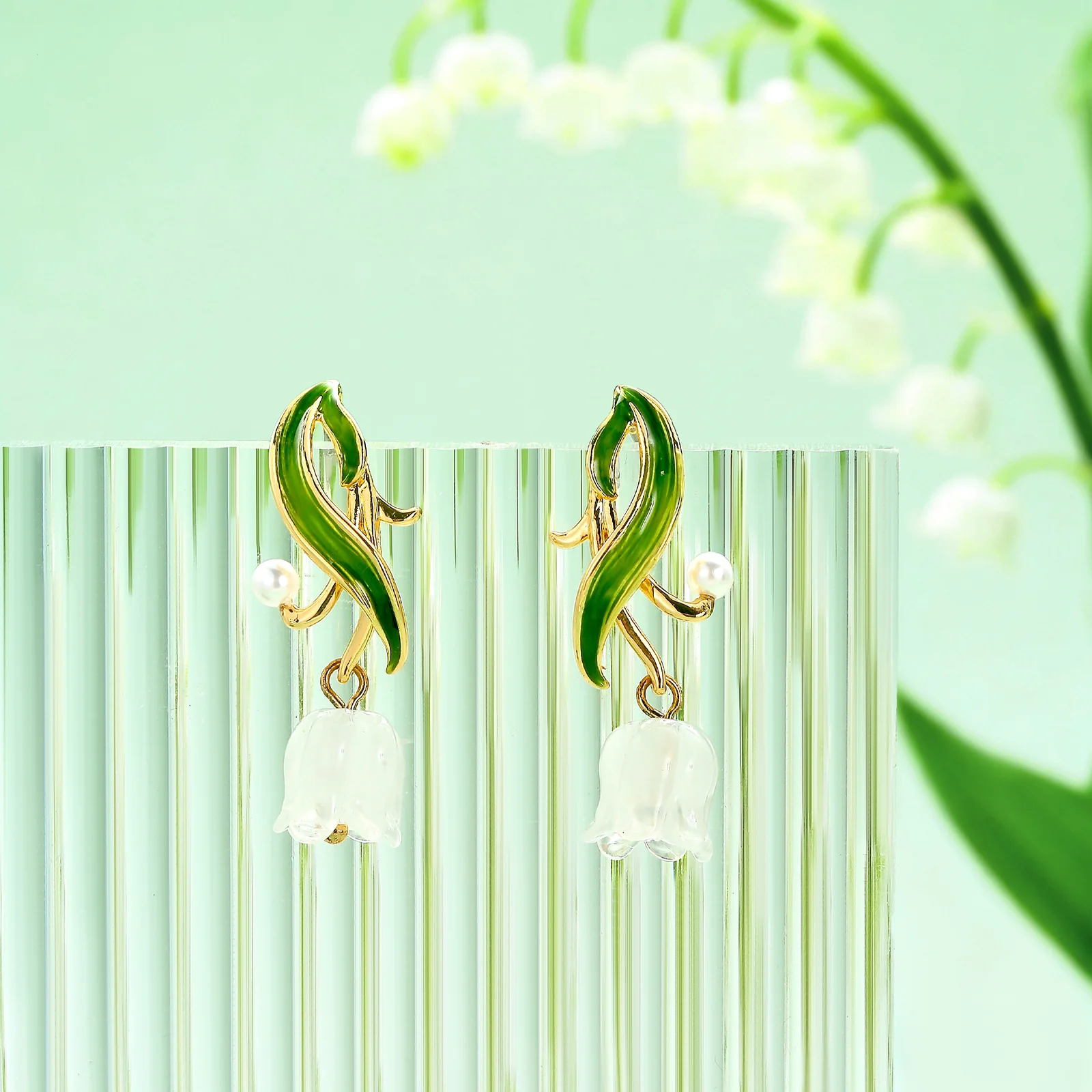 Lily of The Valley Drop Earrings - Image 6