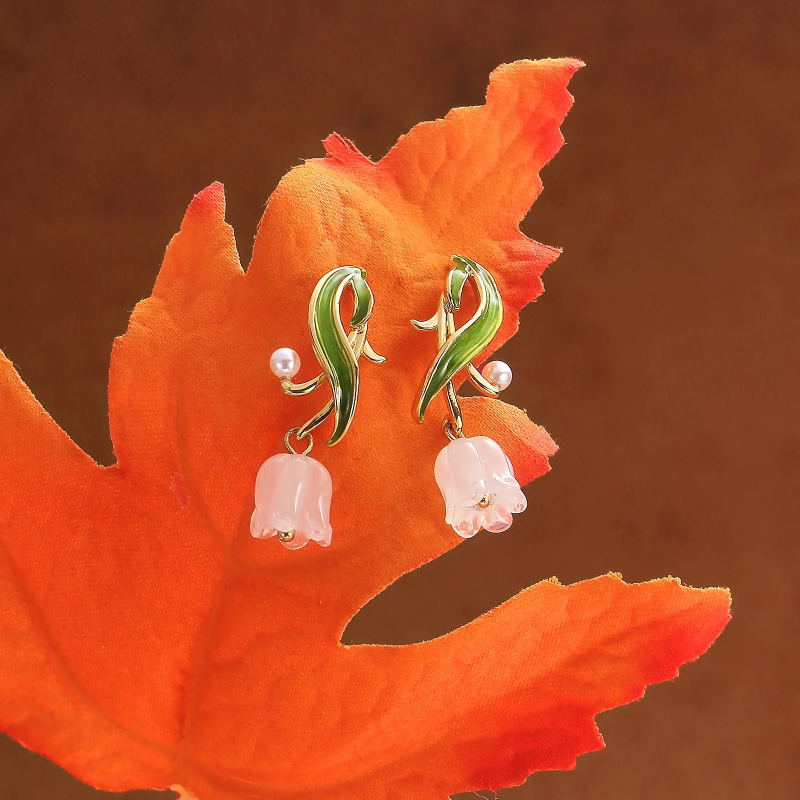 Lily of The Valley Drop Earrings - Image 7