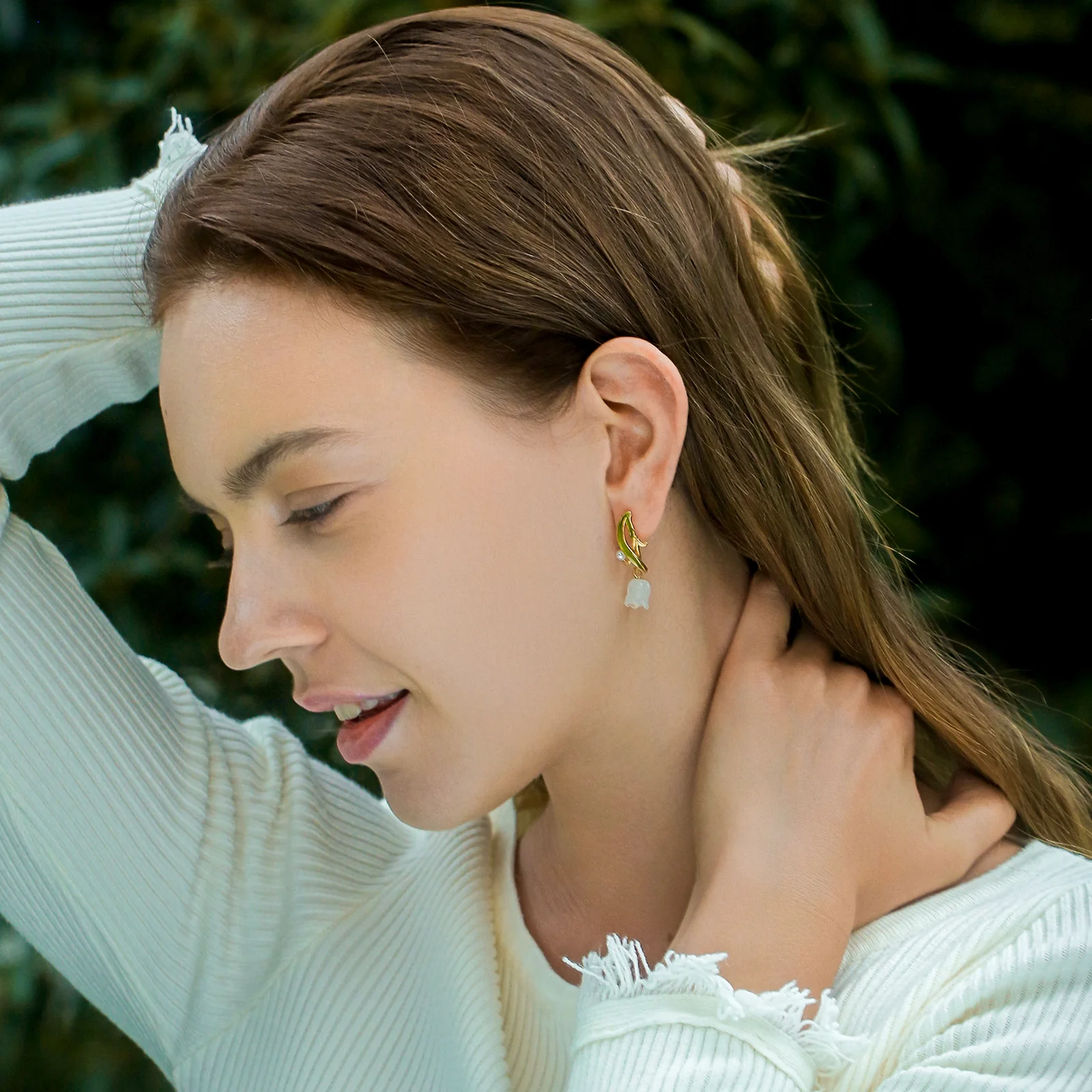 Lily of The Valley Drop Earrings - Image 9
