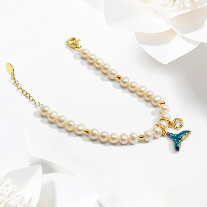 Mermaid Tail Pearl Bracelet - Image 7