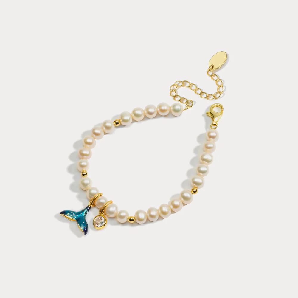 Mermaid Tail Pearl Bracelet - Image 8