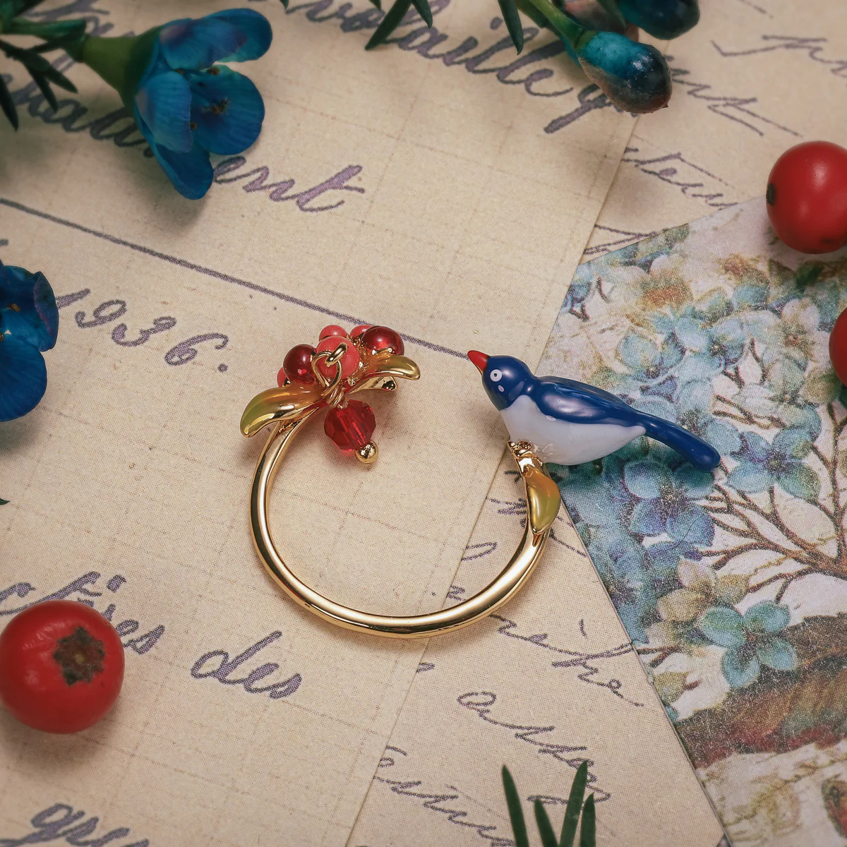 Pair of Lovebirds Ring - Image 4