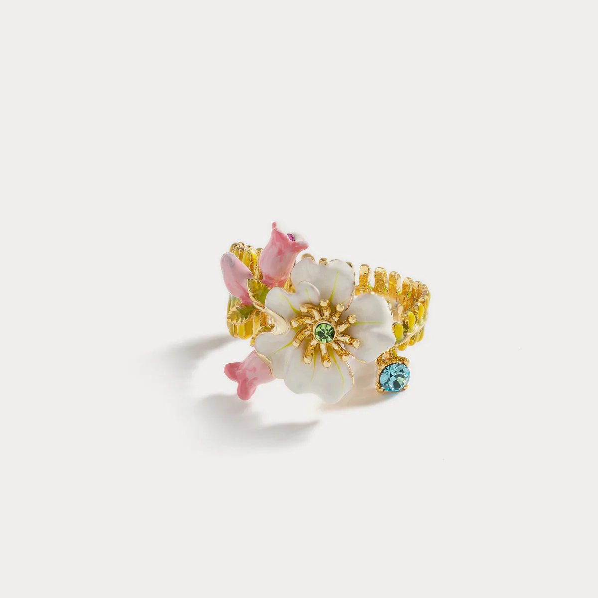 Raspberry & Lily of the Valley Ring - Image 8