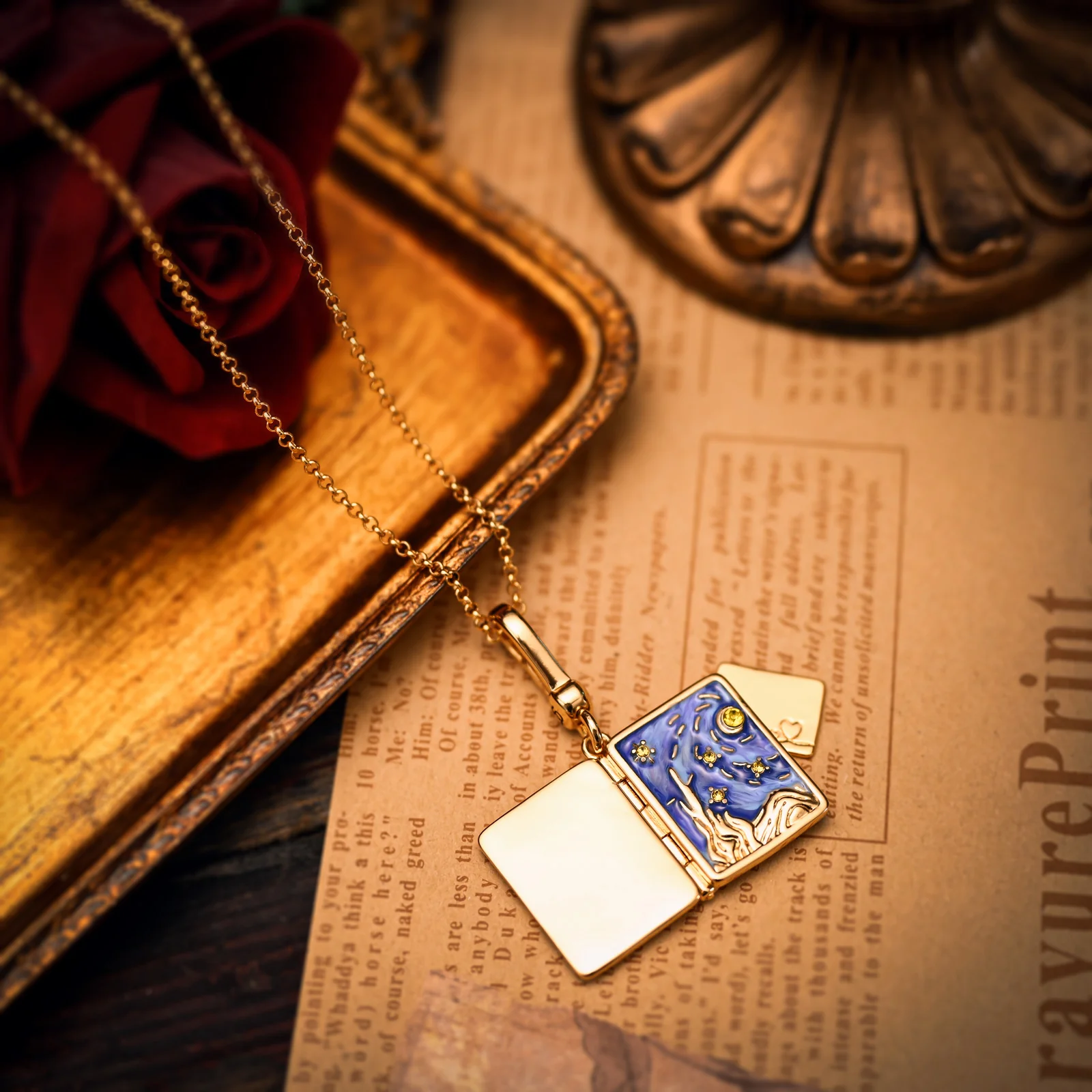 Starry Night Locket Necklace - Image 10