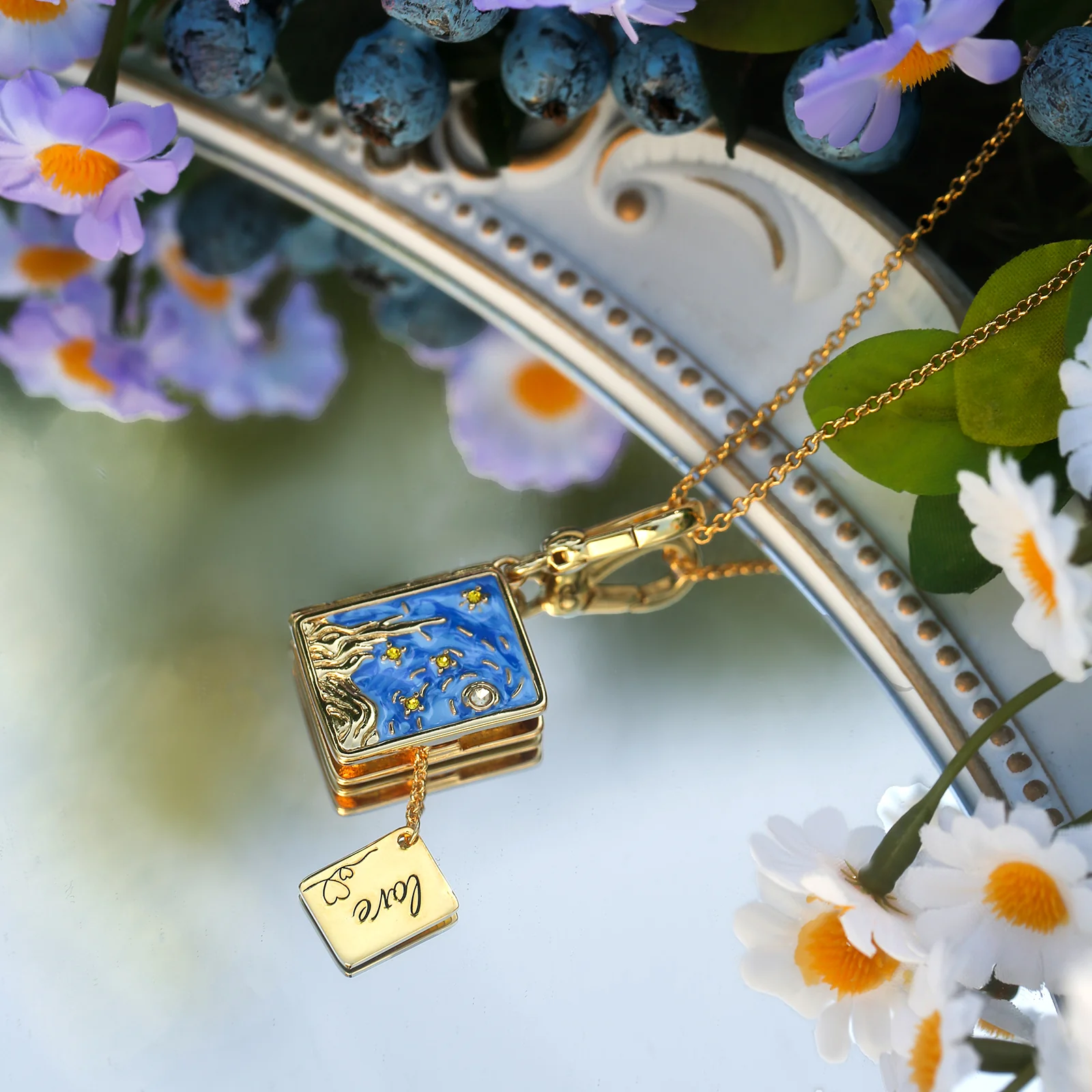 Starry Night Locket Necklace - Image 9